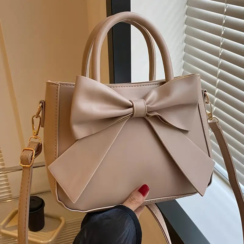 Women’s Double Handle Purse with Golden-Tone