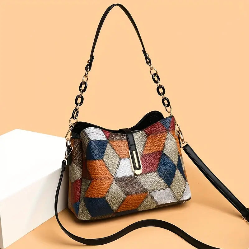 Rhombus Geometric Crossbody Bag