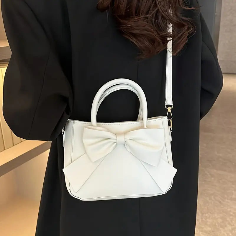 Women’s Double Handle Purse with Golden-Tone