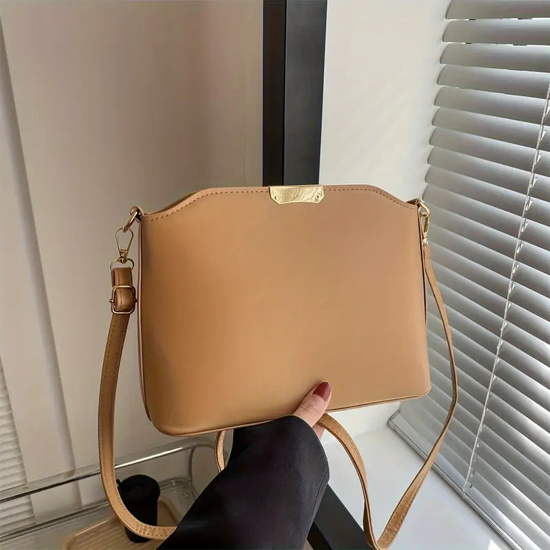 Faux Leather Shoulder Bag