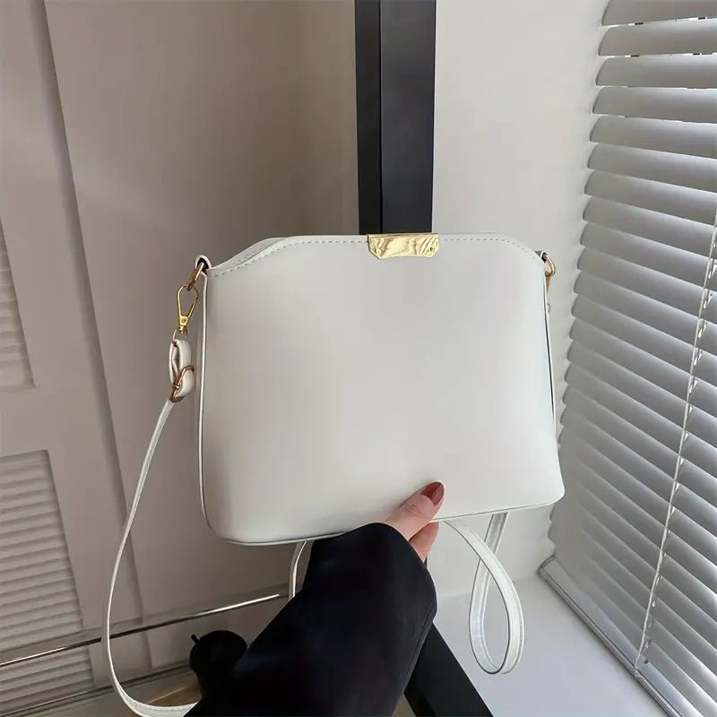 Faux Leather Shoulder Bag