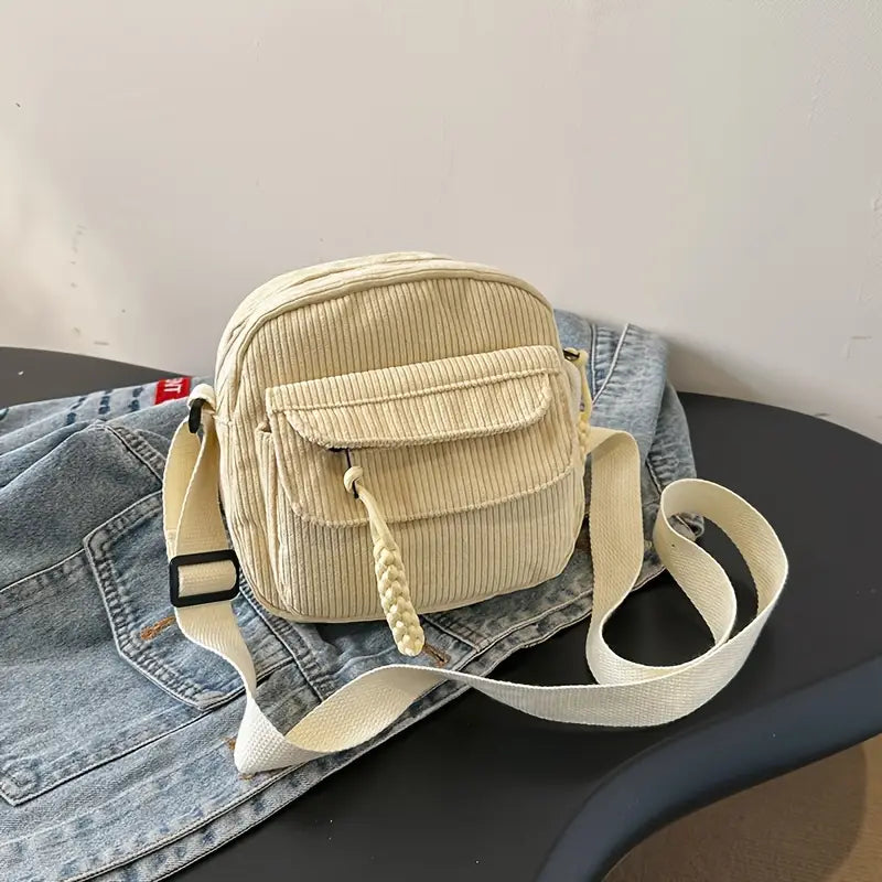 Corduroy Crossbody Bag