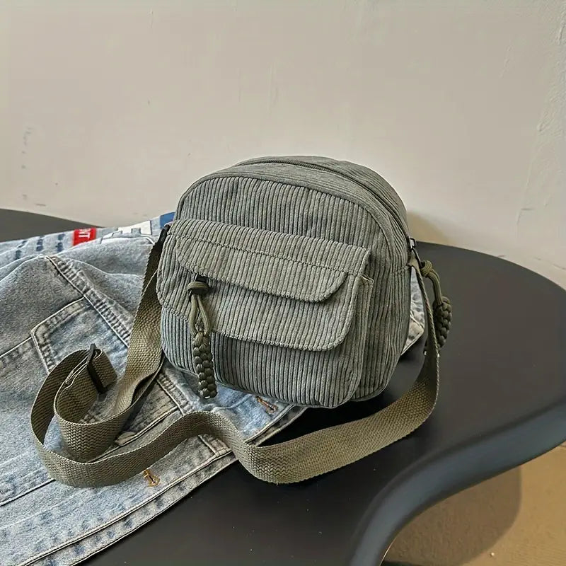 Corduroy Crossbody Bag