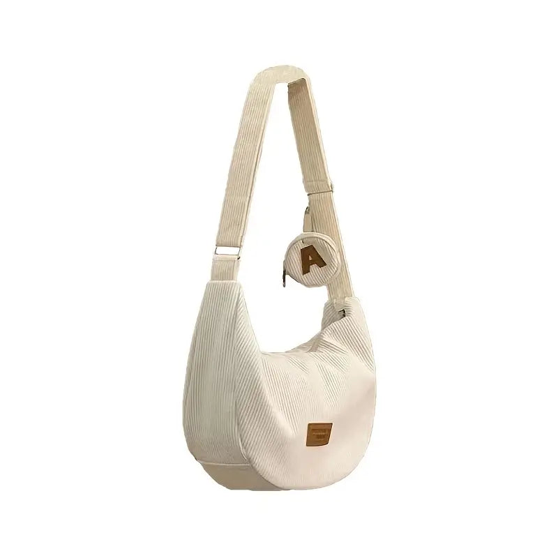 Chic Corduroy Crossbody Bag