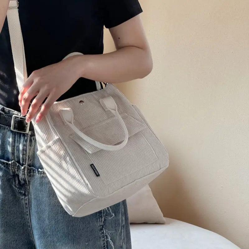 Minimalist Multi-Pocket Tote Bag