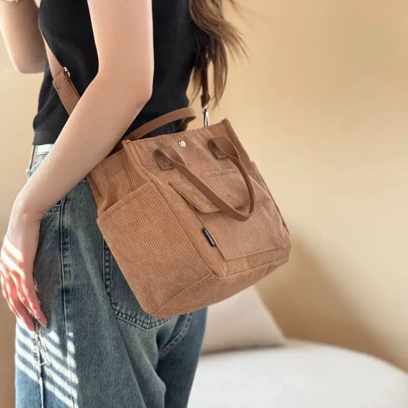 Minimalist Multi-Pocket Tote Bag