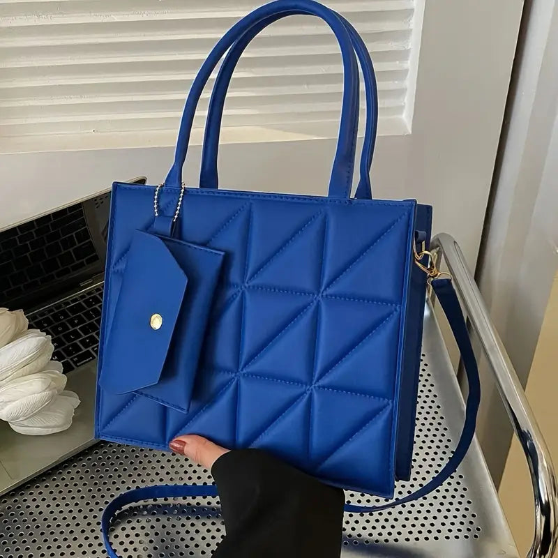 Quilted Square Crossbody Bag for Women