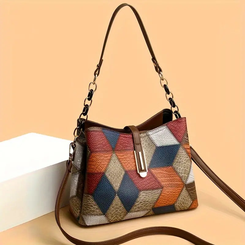 Rhombus Geometric Crossbody Bag