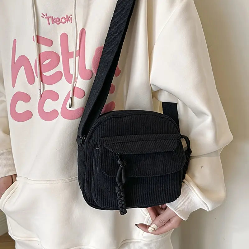 Corduroy Crossbody Bag