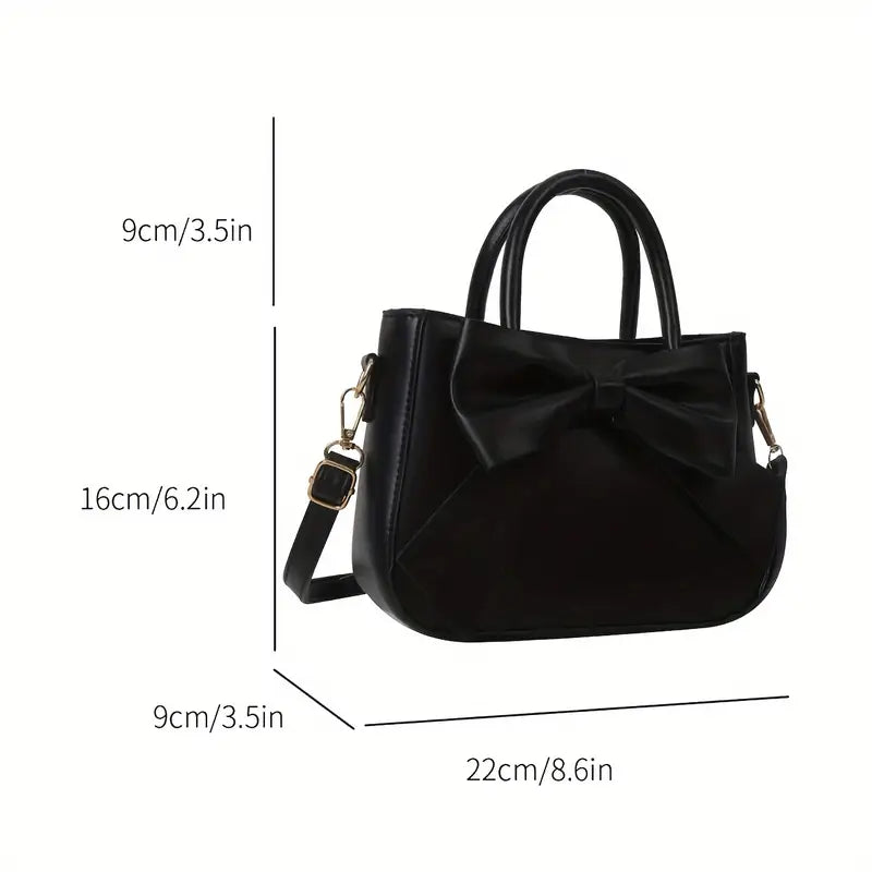 Women’s Double Handle Purse with Golden-Tone