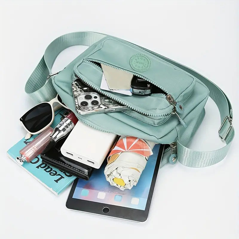 Chic Lightweight Nylon Crossbody Bag