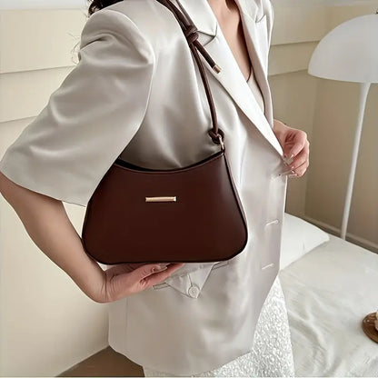 Square Handbag with Zipper Closure