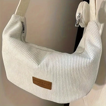 Chic Corduroy Crossbody Bag