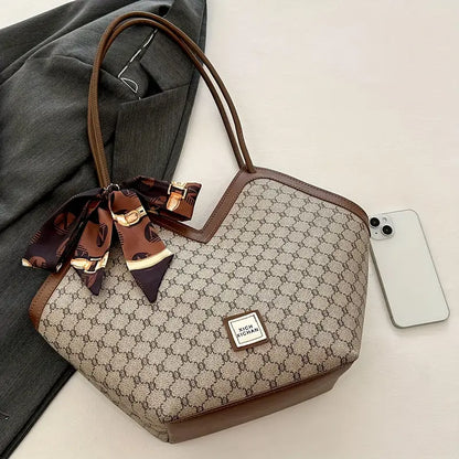 Women'S Vintage-Inspired  Bag with Scarf
