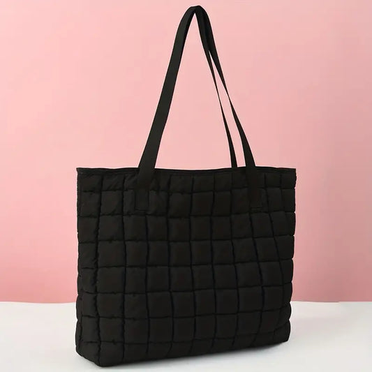 Large Capacity Quilted Tote Bag Bag