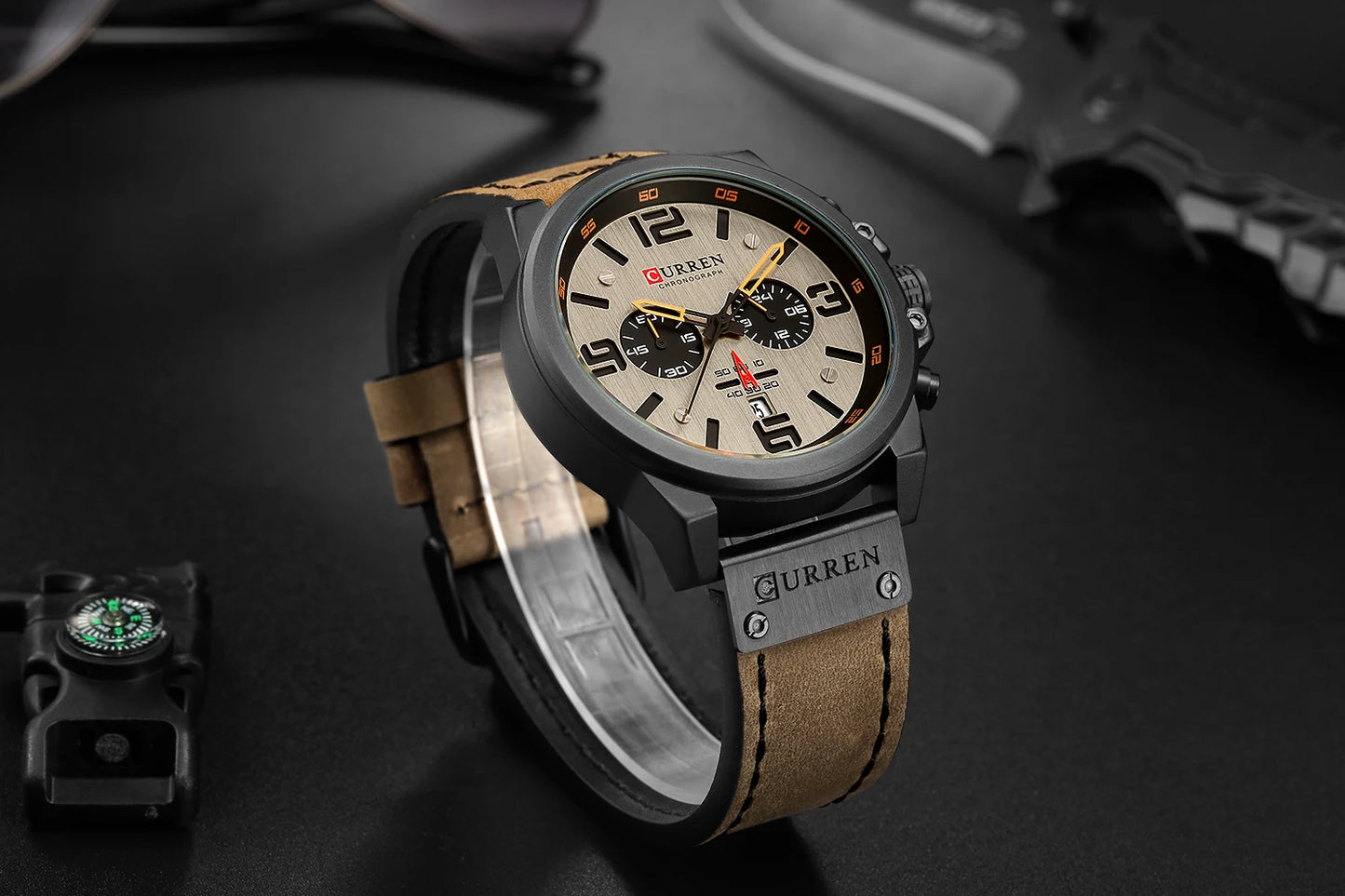 Curren 8314 Men Watch Leather