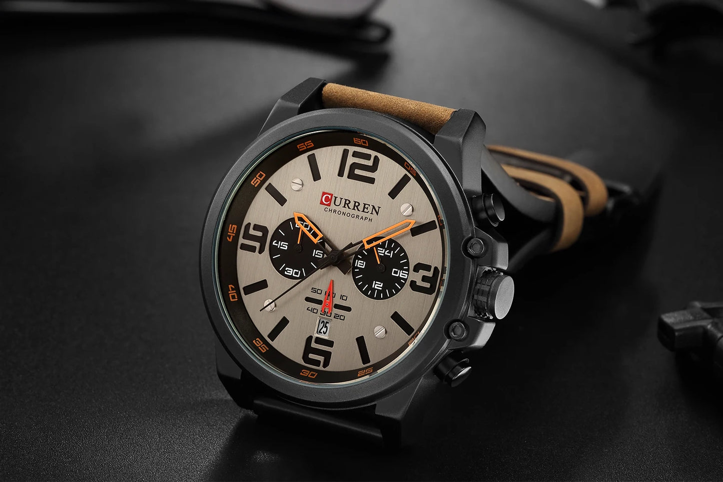 Curren 8314 Men Watch Leather