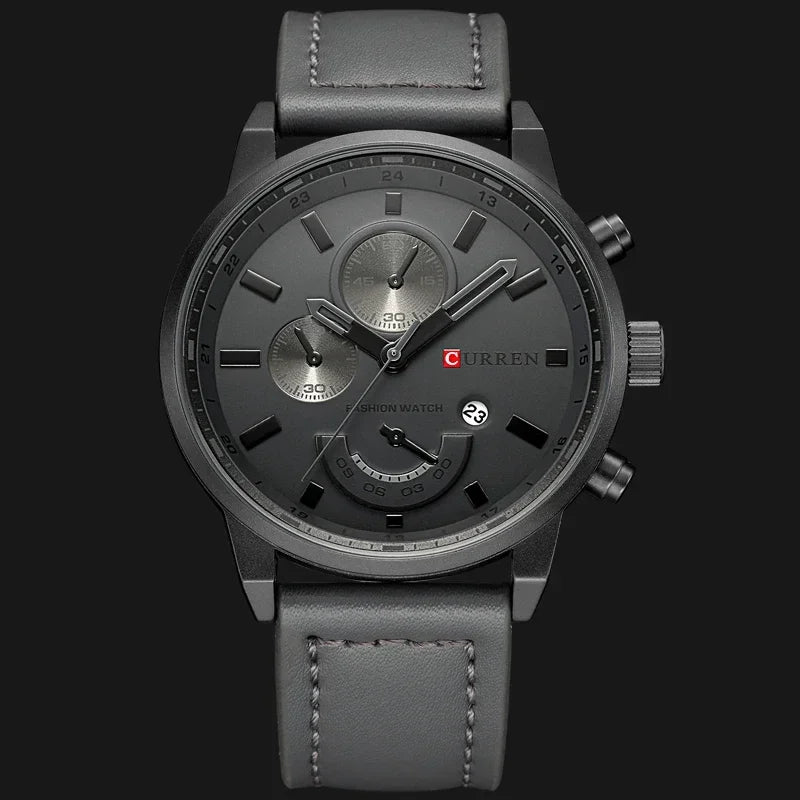 CURREN Men's Watches Leather-8217