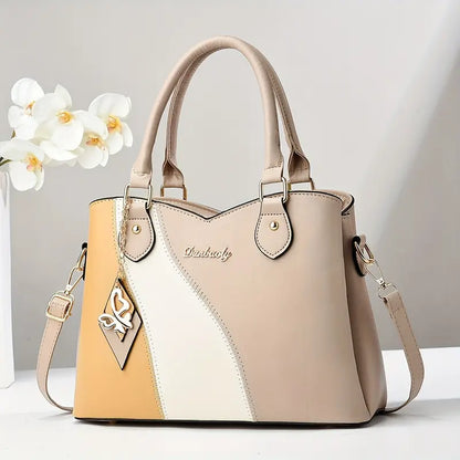 Stylish Two-Tone Tote Bag