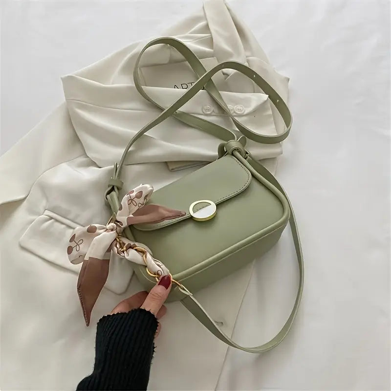 Synthetic Leather Shoulder Bag
