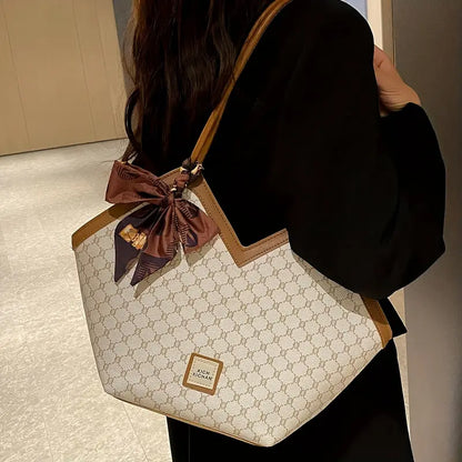 Women'S Vintage-Inspired  Bag with Scarf