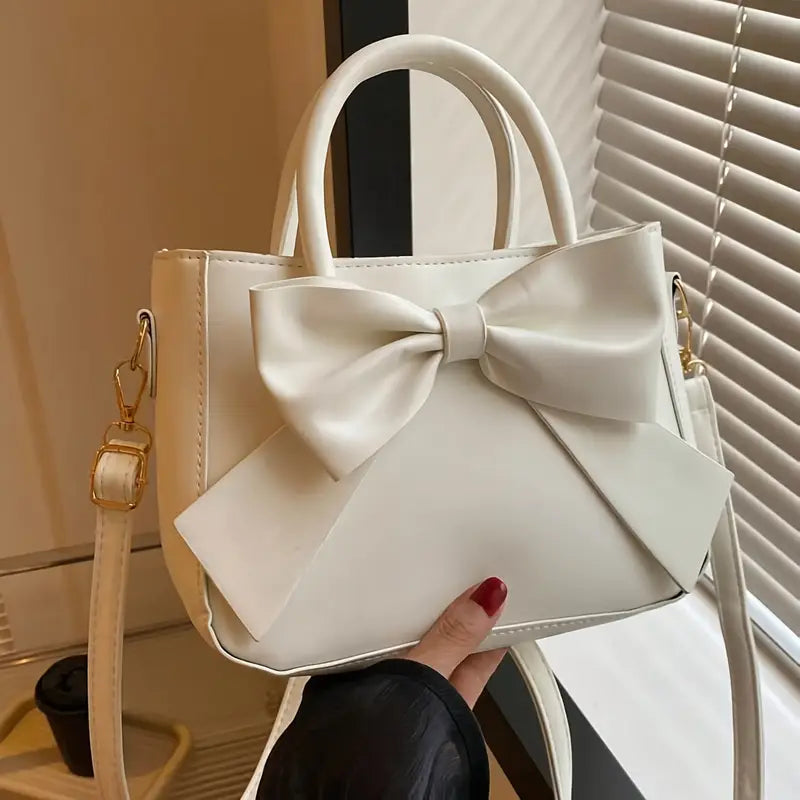 Women’s Double Handle Purse with Golden-Tone