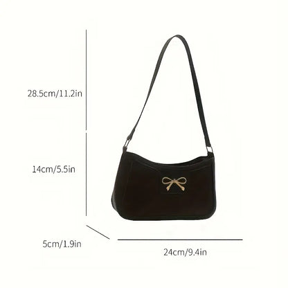 Shoulder Bag with Bow Element Handbag