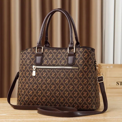 Patterned Tote Bag with Pendant