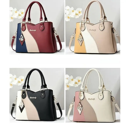 Stylish Two-Tone Tote Bag