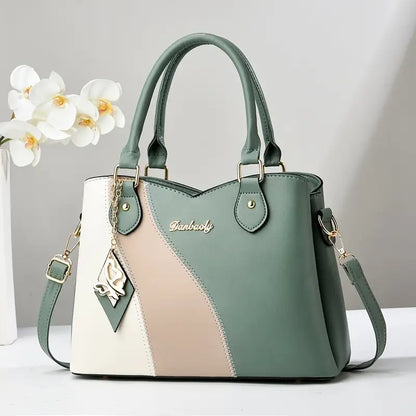 Stylish Two-Tone Tote Bag