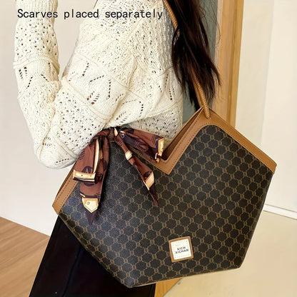 Women'S Vintage-Inspired  Bag with Scarf