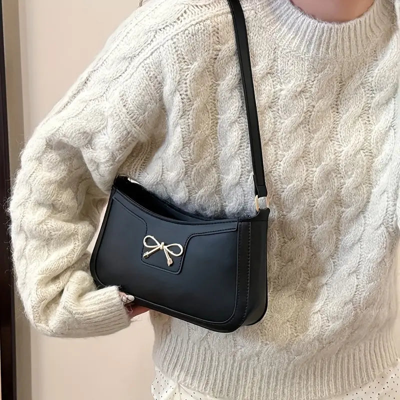 Shoulder Bag with Bow Element Handbag