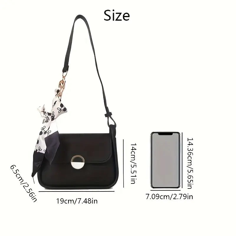 Synthetic Leather Shoulder Bag