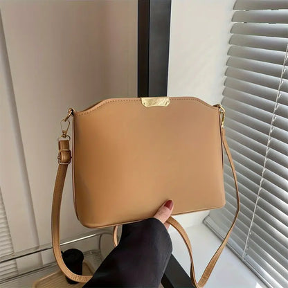 Faux Leather Shoulder Bag