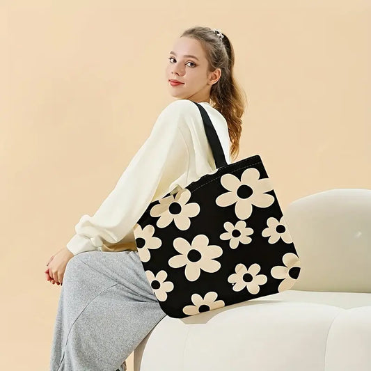 Floral Print Tote Bag,