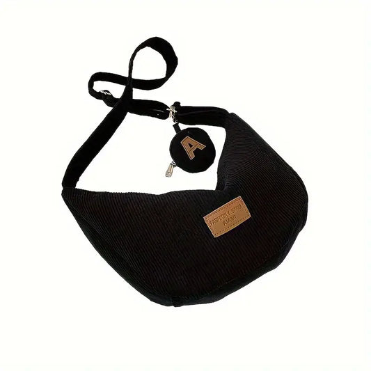 Chic Corduroy Crossbody Bag