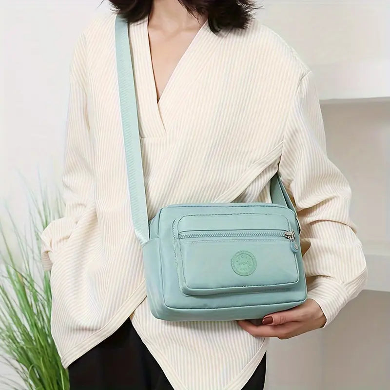 Chic Lightweight Nylon Crossbody Bag