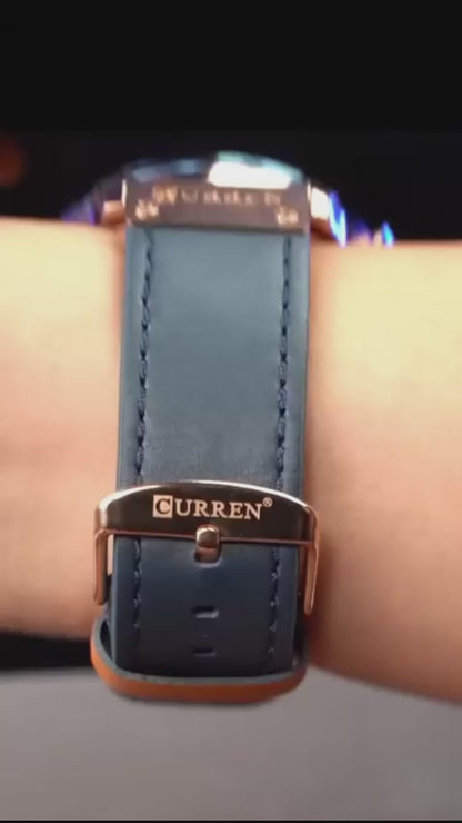 ساعة بسوار جلدي فاخر للرجال (Luxury Leather Band Watch For Men)